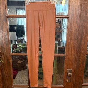 OFFLINE by Aerie Real Luxe Faux Leather High Rise Leggings‎ Brown Medium